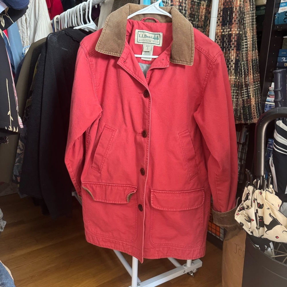 L.L. Bean Women's Chore Barn Jacket with Corduroy Collar
